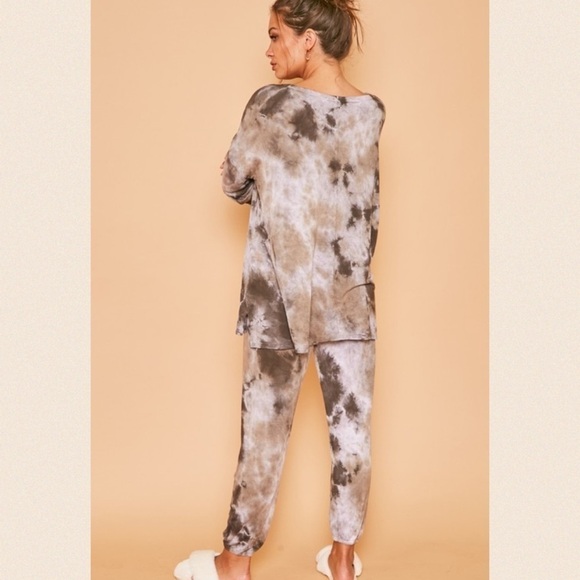 Charcoal/brown Baby French Terry Sweatpants - Picture 5 of 15